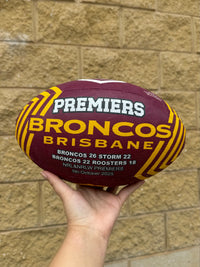 Load image into Gallery viewer, Personalised Dual Premiership 2025 Brisbane Broncos Official NRL Ball (Size 5) - 4 Day Dispatch
