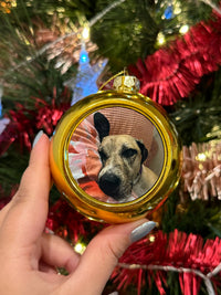 Load image into Gallery viewer, Personalised Gold Christmas Bauble
