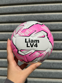 Load image into Gallery viewer, Mini Personalised Mi-Ball Pink Soccer Ball (Mini Size)
