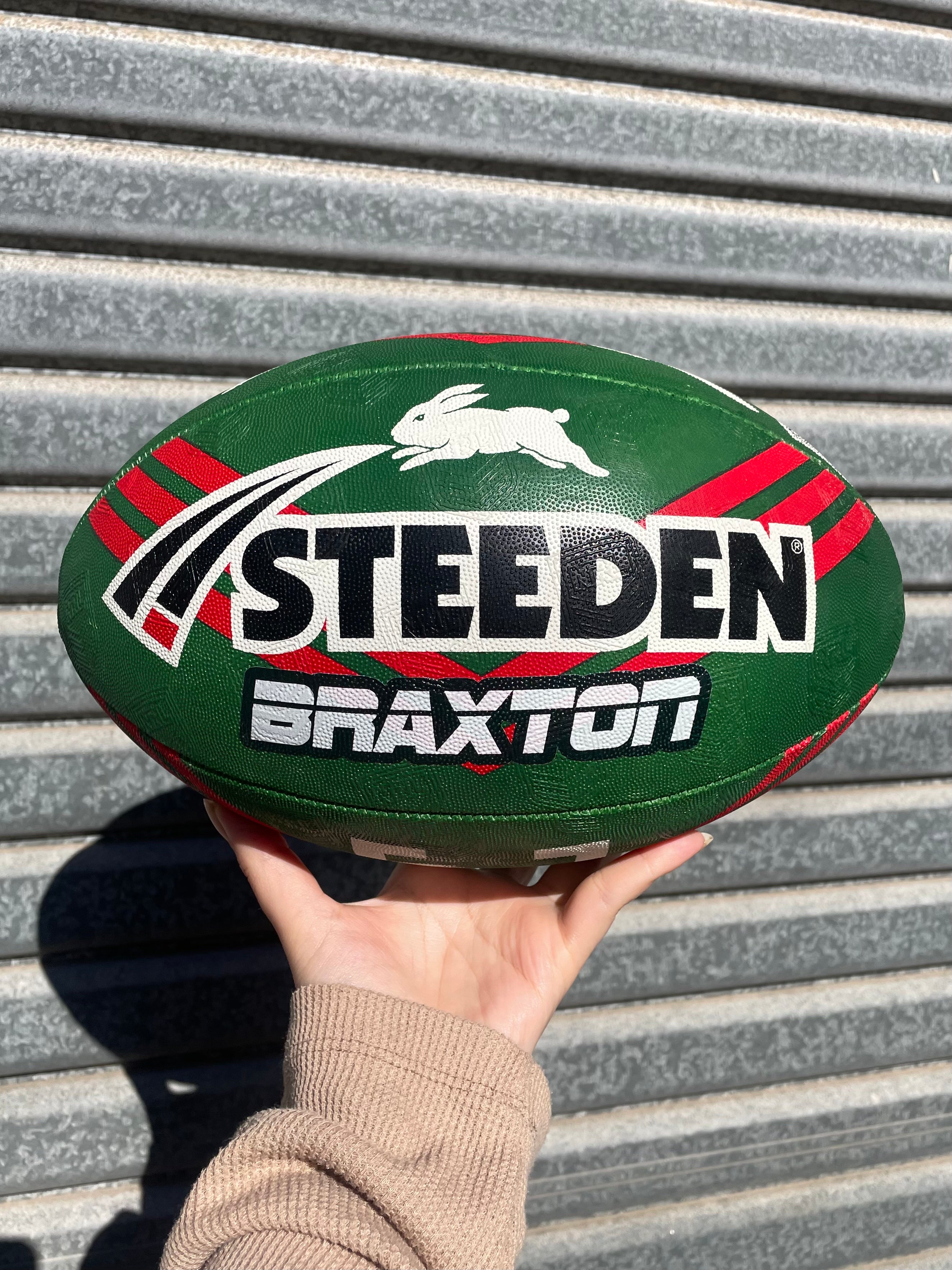 Personalised South Sydney Rabbitohs Official NRL Ball (size 5)