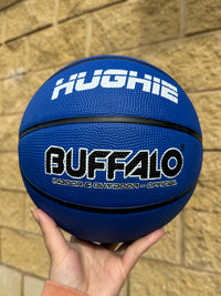 Load image into Gallery viewer, Personalised Buffalo Rubber Blue Basketball (Size 5)
