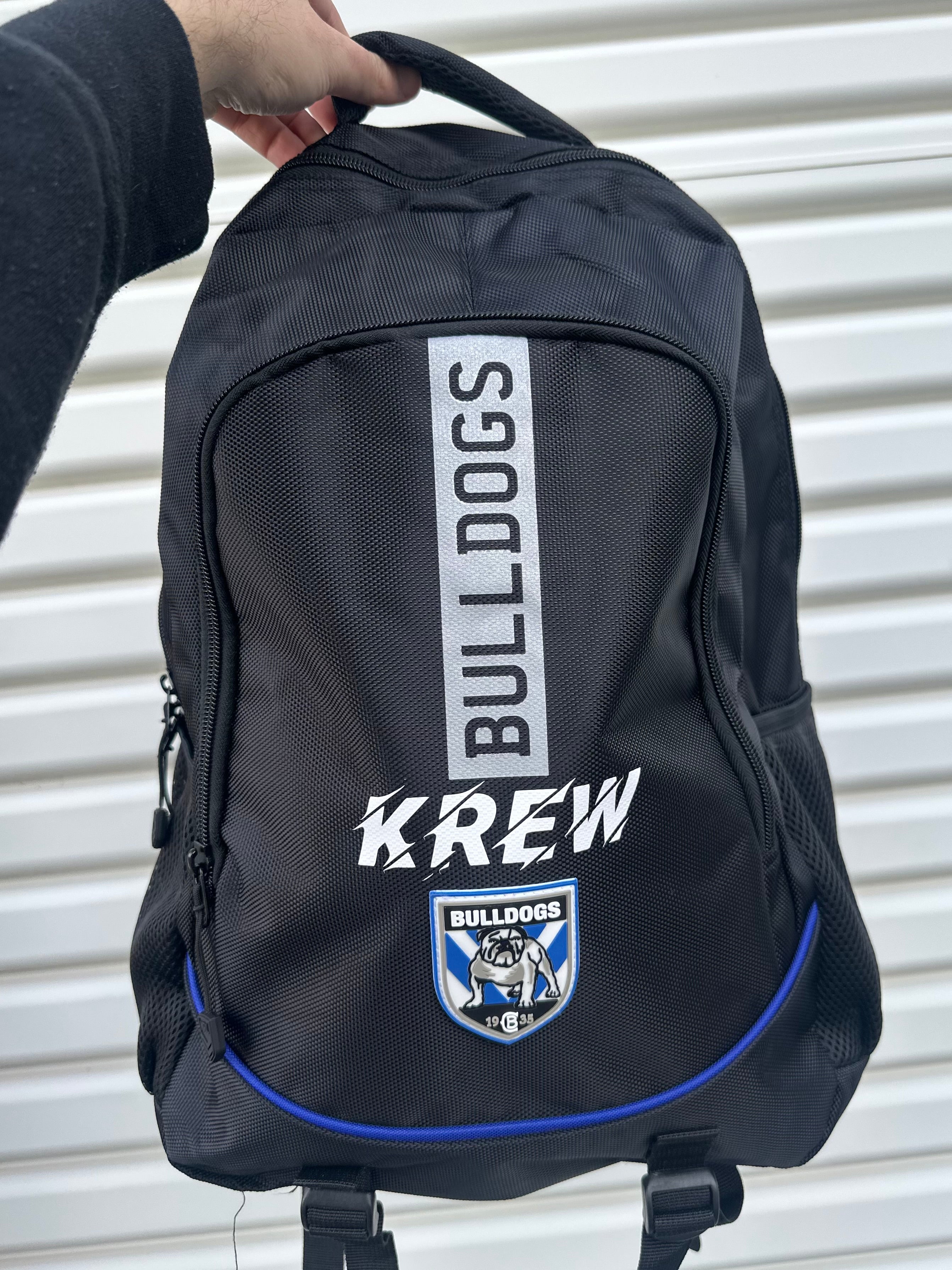 Personalised Canterbury Bulldogs Official NRL Backpack