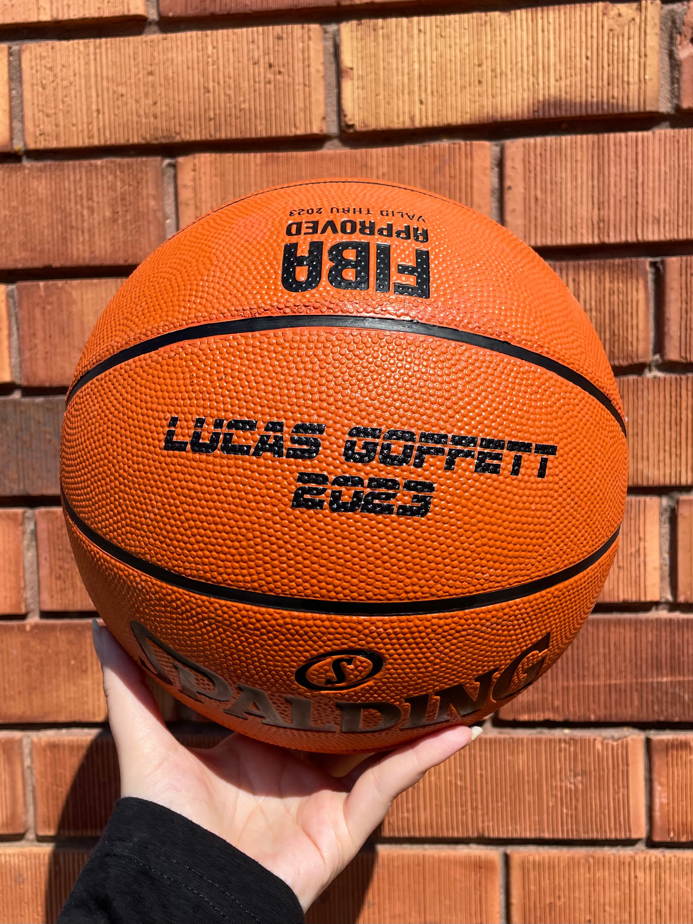 Personalised Spalding Rubber Basketball (Size 4) TF-150