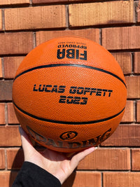 Load image into Gallery viewer, Personalised Spalding Rubber Basketball (Size 4) TF-150
