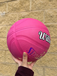 Load image into Gallery viewer, Personalised Spalding Rubber Pink Highlight Rush Basketball (Size 5, 6)
