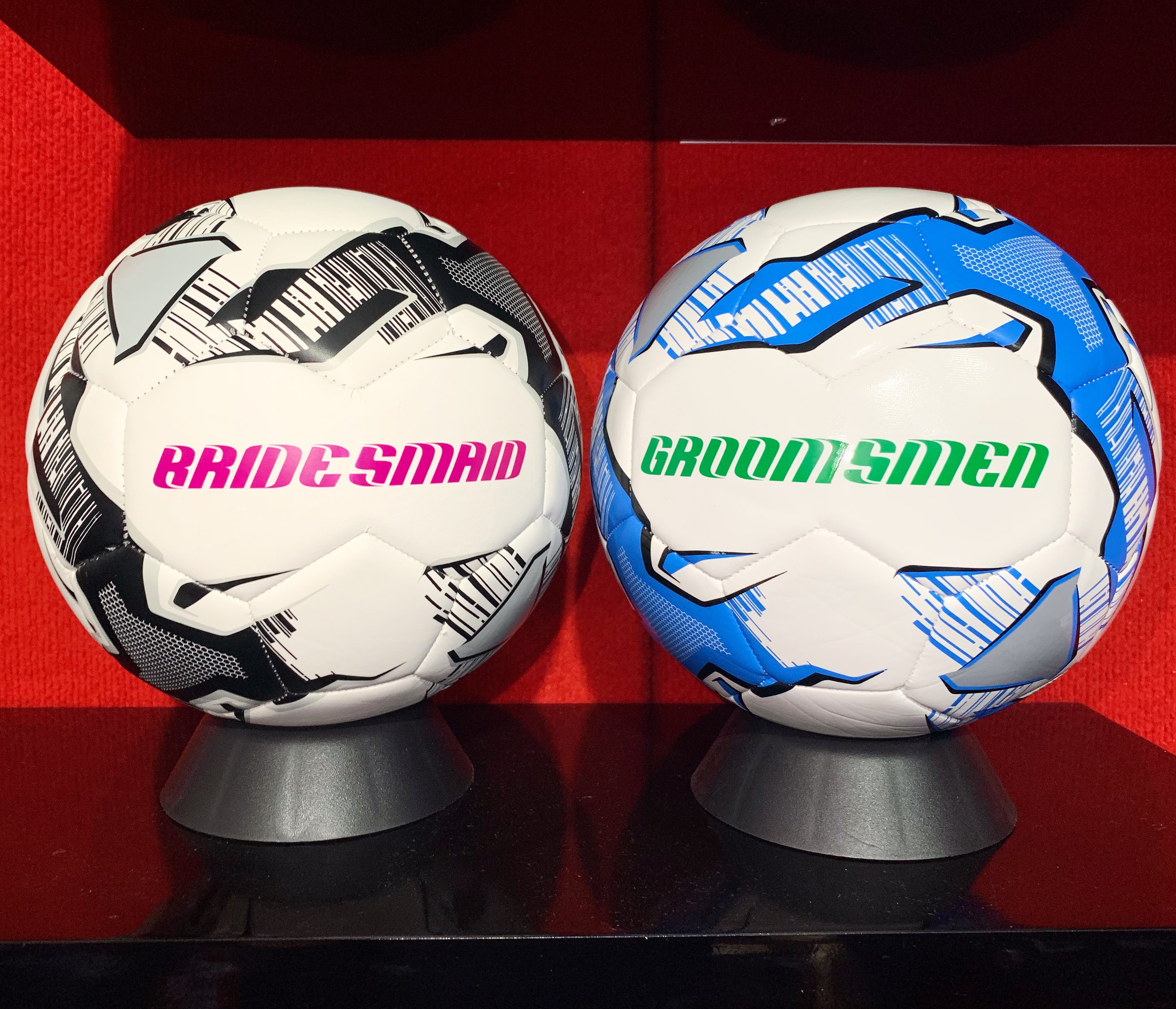 Personalised Mi-Ball Black Soccer Ball (Size 3, 4, 5)