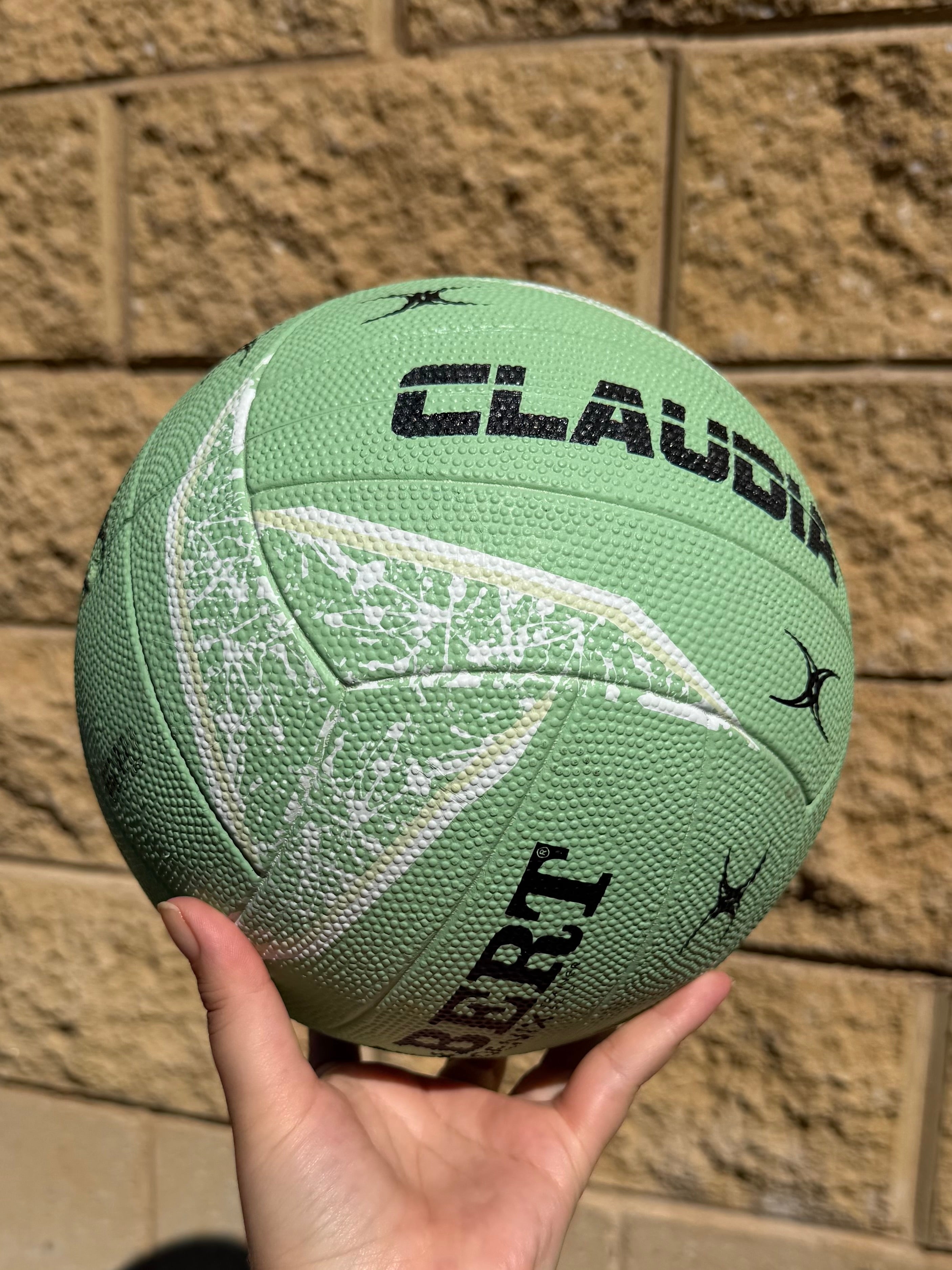 Personalised Gilbert Phoenix Mint Netball (SIZE 5)