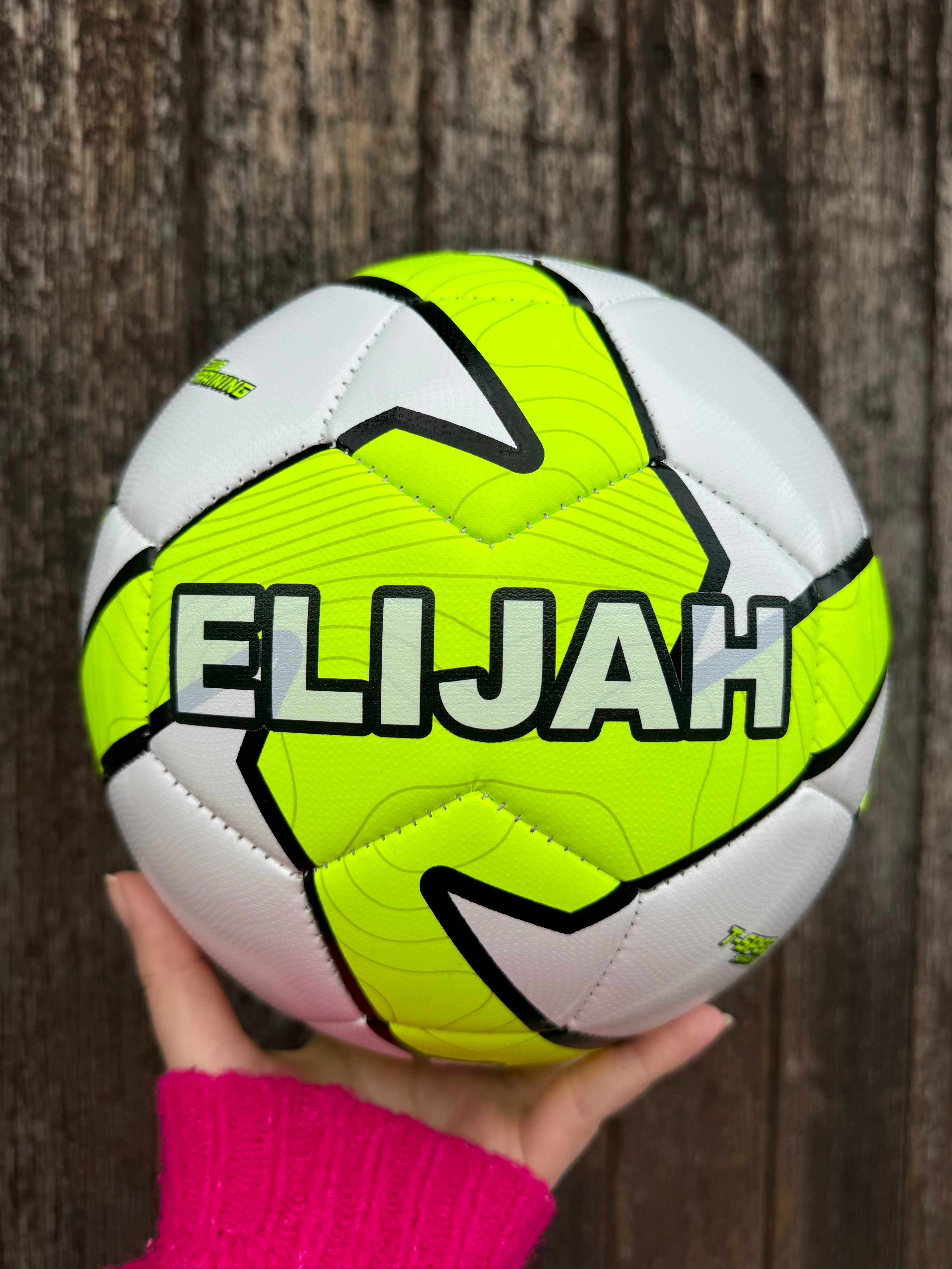 Personalised Neon Deploy Soccer Ball (Size 3, 4 ,5)