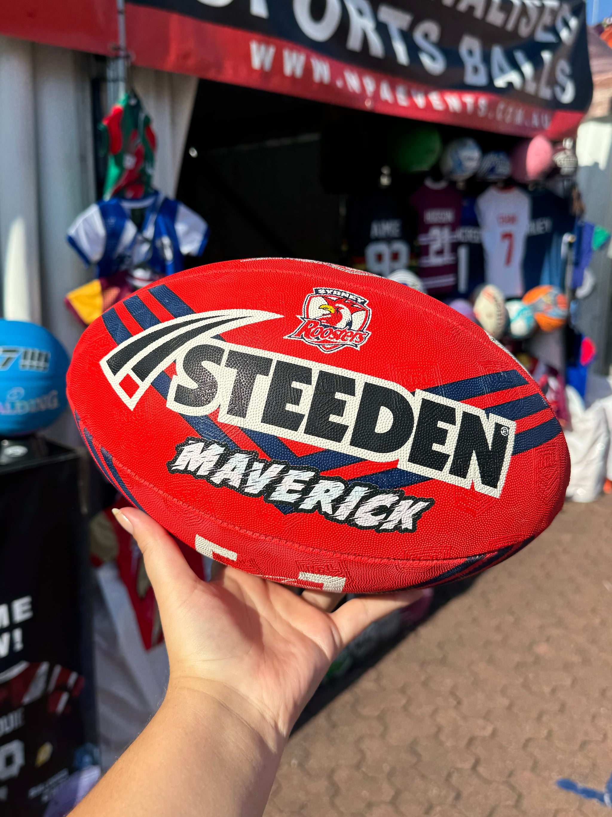 Personalised Sydney Roosters Official NRL Ball (Size 5) | NPA