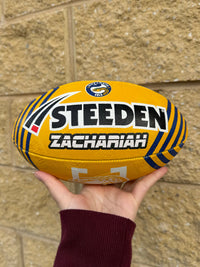 Load image into Gallery viewer, Personalised Parramatta Eels Official NRL Ball (11inch mini ball)
