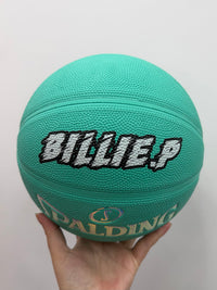 Load image into Gallery viewer, Personalised Spalding Rubber Teal Highlight Rush Basketball (Size 5, 6)
