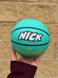 Load image into Gallery viewer, Personalised Mini Teal Spalding Basketball (Size 1)

