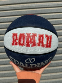 Load image into Gallery viewer, Personalised Spalding Rubber Basketball Red/White/Blue - TF FLEX (Size 4)
