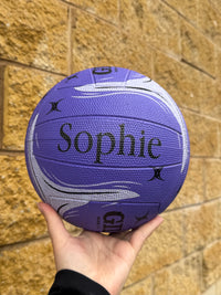 Load image into Gallery viewer, Personalised Gilbert Phoenix Netball Lilac (SIZE 5)
