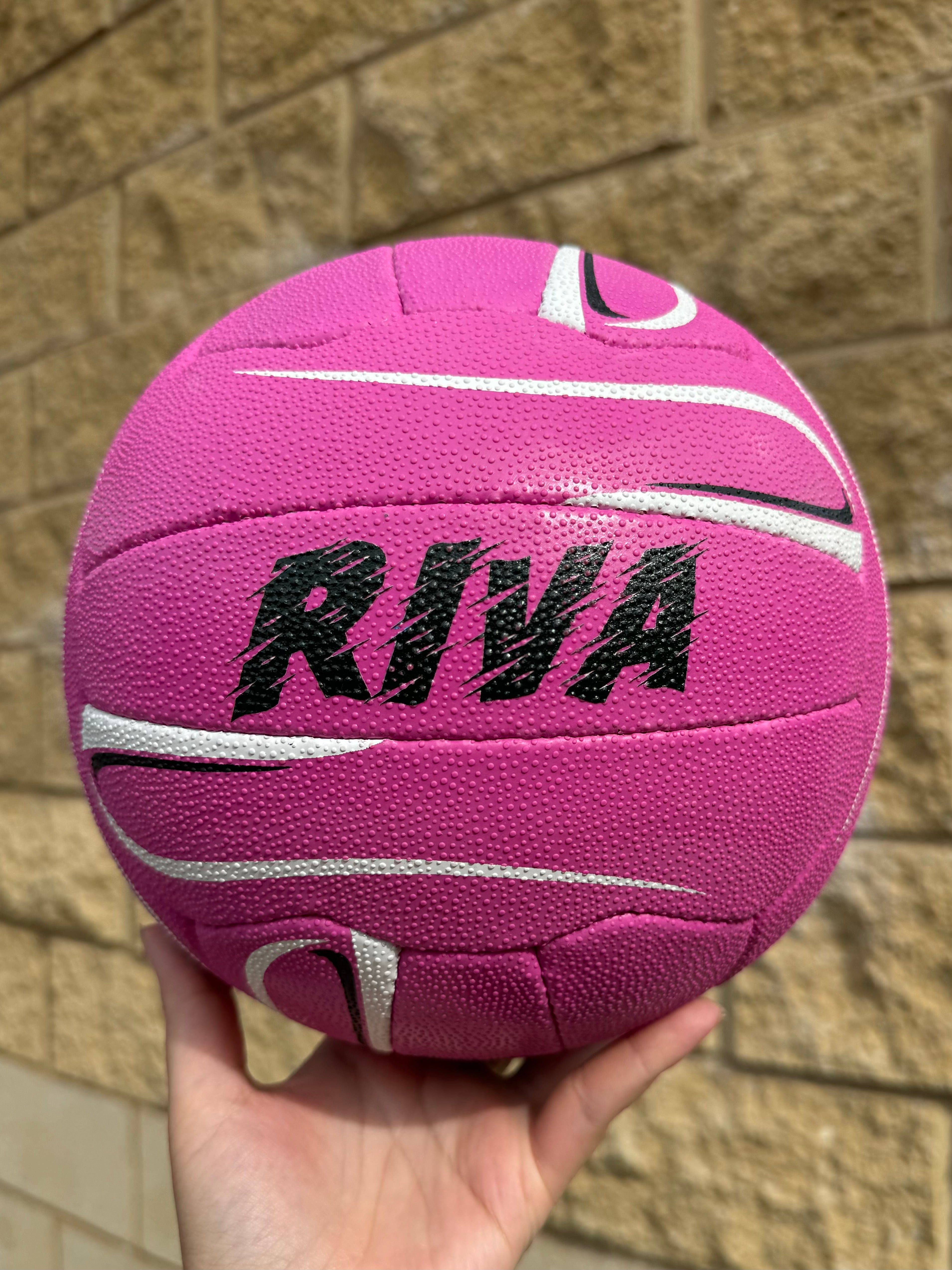 Personalised Mi-Ball Envision Pink Netball (SIZE 4, 5)