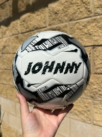 Load image into Gallery viewer, Personalised Mi-Ball Black Soccer Ball (Size 3, 4, 5)
