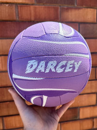 Load image into Gallery viewer, Personalised Mi-Ball Envision Purple Netball (SIZE 4, 5)
