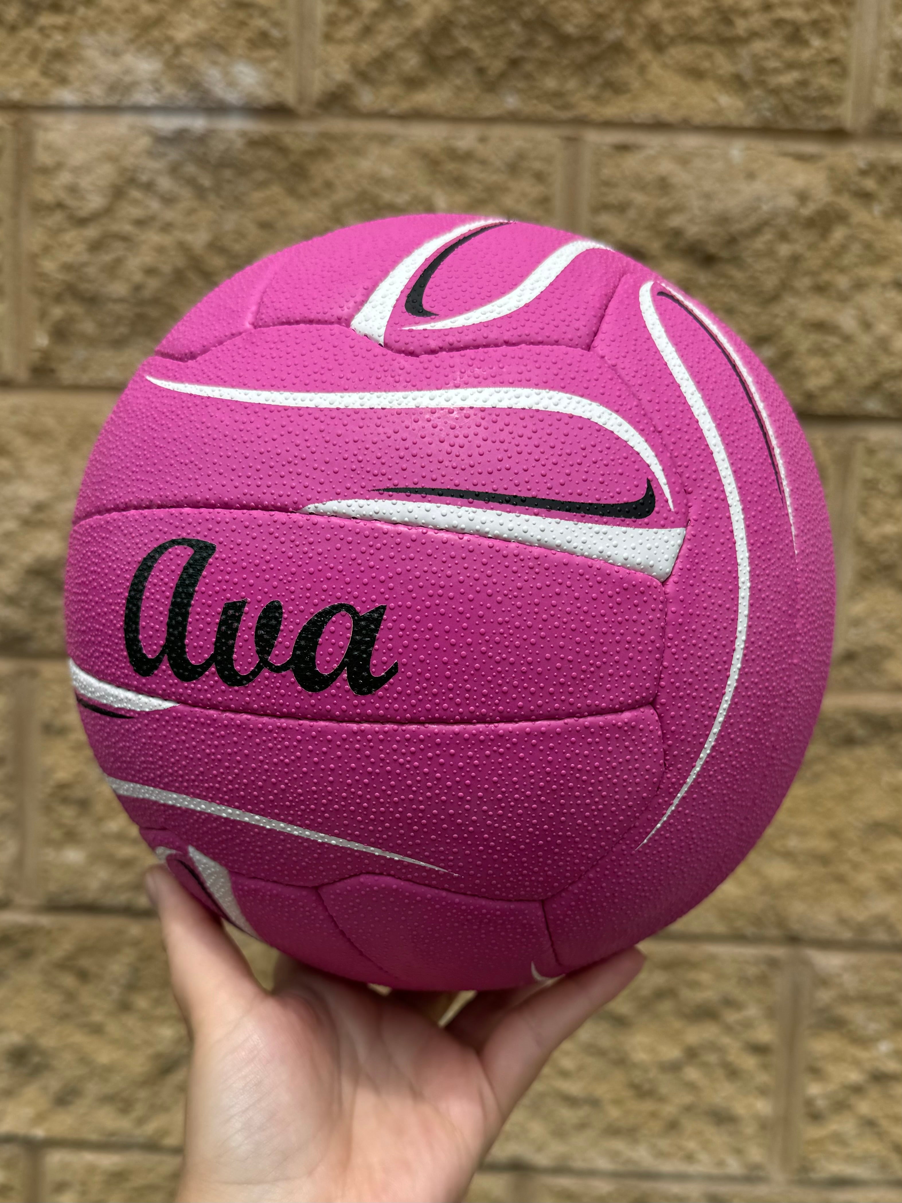 Personalised Mi-Ball Envision Pink Netball (SIZE 4, 5)
