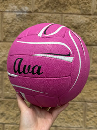 Load image into Gallery viewer, Personalised Mi-Ball Envision Pink Netball (SIZE 4, 5)
