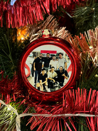 Load image into Gallery viewer, Personalised Red Christmas Bauble
