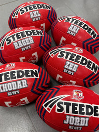 Load image into Gallery viewer, Personalised Sydney Roosters Official NRL Ball (Size 5)
