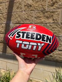 Load image into Gallery viewer, Personalised 2026 Premiership Sydney Roosters NRL Ball (Size 5)
