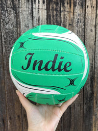 Load image into Gallery viewer, Personalised Gilbert Exo Teal Netball (SIZE 5)
