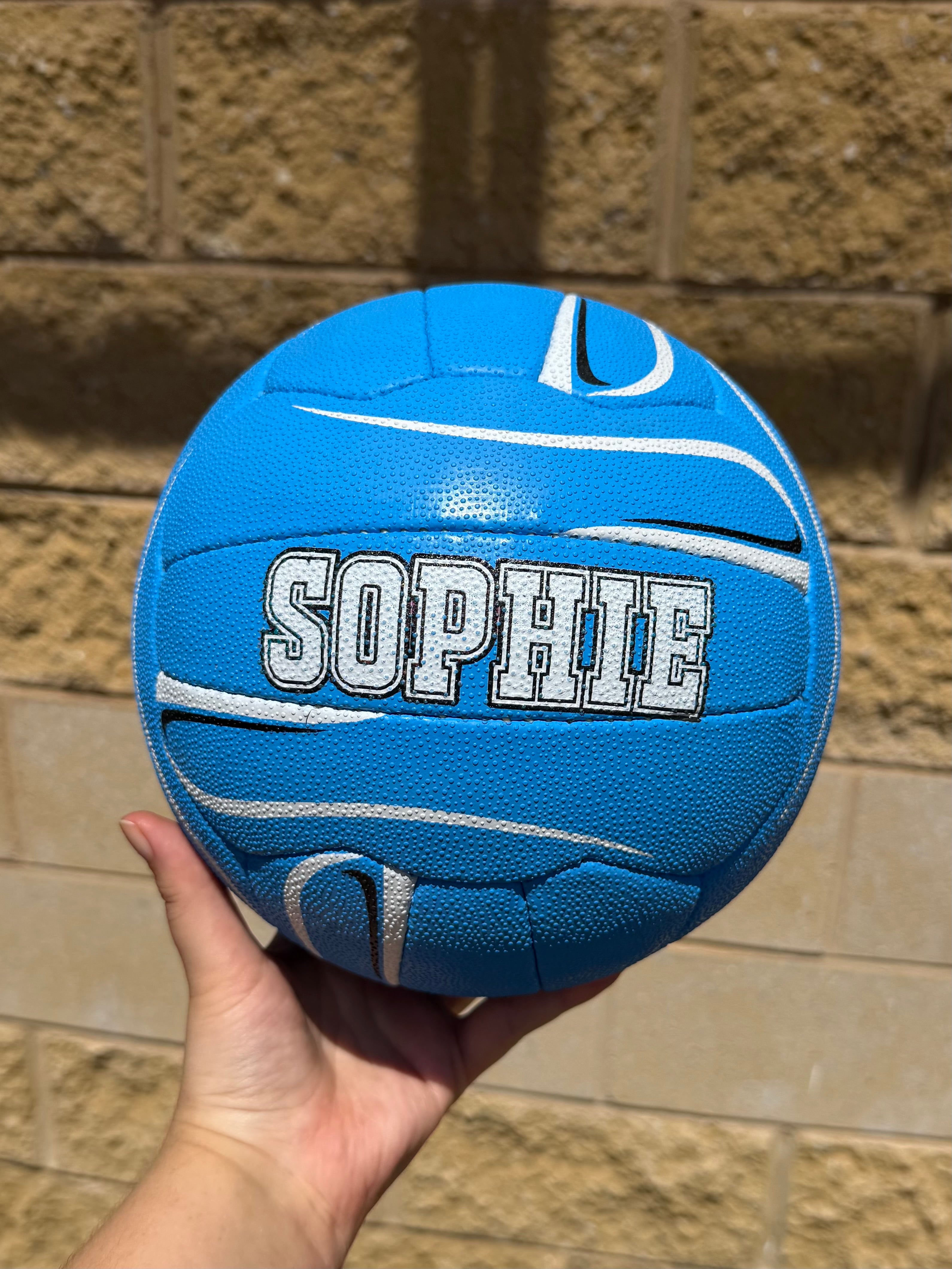 Personalised Mi-Ball Envision Blue Netball (SIZE 5)