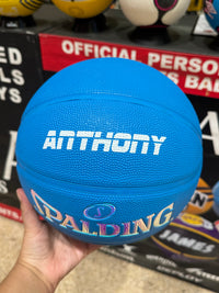 Load image into Gallery viewer, Personalised Spalding Rubber Blue Highlight Rush Basketball (Size 5, 6, 7)
