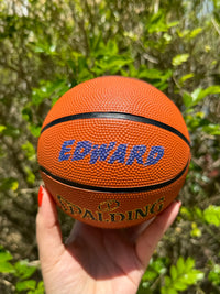 Load image into Gallery viewer, Personalised Mini Spalding Basketball (Size 1 &amp; 3)
