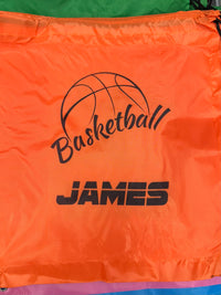 Load image into Gallery viewer, Personalised Basketball Drawstring Bag

