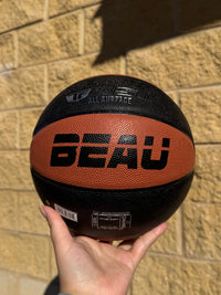 Load image into Gallery viewer, Personalised Spalding Composite Leather Black/Orange TF-250 Basketball (Size 5, 6, 7)
