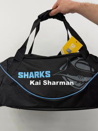 Load image into Gallery viewer, Personalised Cronulla Sharks Official NRL Sports Bag
