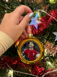 Load image into Gallery viewer, Personalised Gold Christmas Bauble
