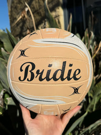 Load image into Gallery viewer, Personalised Gilbert Exo Peach Netball (SIZE 5)
