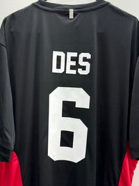 Load image into Gallery viewer, Personalised Black and Red Training Jersey - Kids
