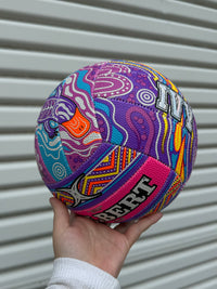 Load image into Gallery viewer, Personalised Gilbert 2026 Indigenous First Nations Supporter Netball (SIZE 5)
