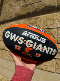 Load image into Gallery viewer, Personalised AFL Official GWS Giants Club Football (Size 5)
