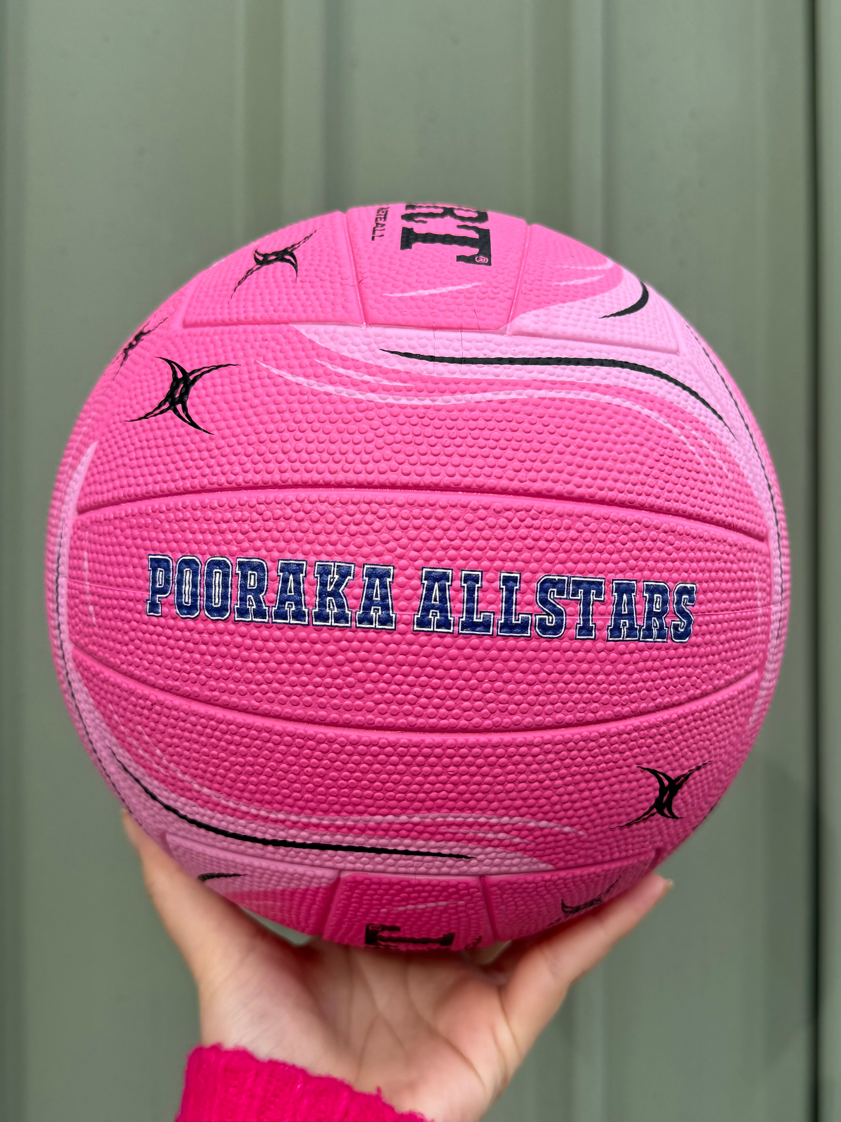 Personalised Gilbert Phoenix Netball Pink (SIZE 5)