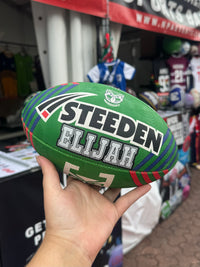 Load image into Gallery viewer, Personalised New Zealand Warriors Official NRL Ball (11inch mini ball)
