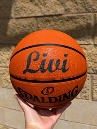 Load image into Gallery viewer, Personalised Spalding TF-50 Rubber Basketball (Size 5, 6 &amp; 7)
