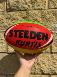 Load image into Gallery viewer, Personalised Multi Colour Steeden Rugby League Ball (Size 5)

