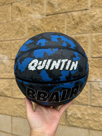 Load image into Gallery viewer, Personalised BBALR Progress Blue Camo Rubber Basketball (Size 5, 6 &amp; 7)
