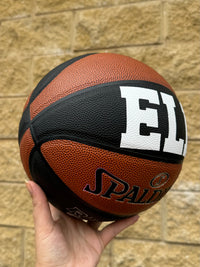 Load image into Gallery viewer, Personalised Spalding Composite Leather Black/Orange TF-250 Basketball (Size 5, 6, 7)
