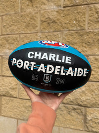 Load image into Gallery viewer, Personalised AFL Official Port Adelaide Power Club Football (Size 5)
