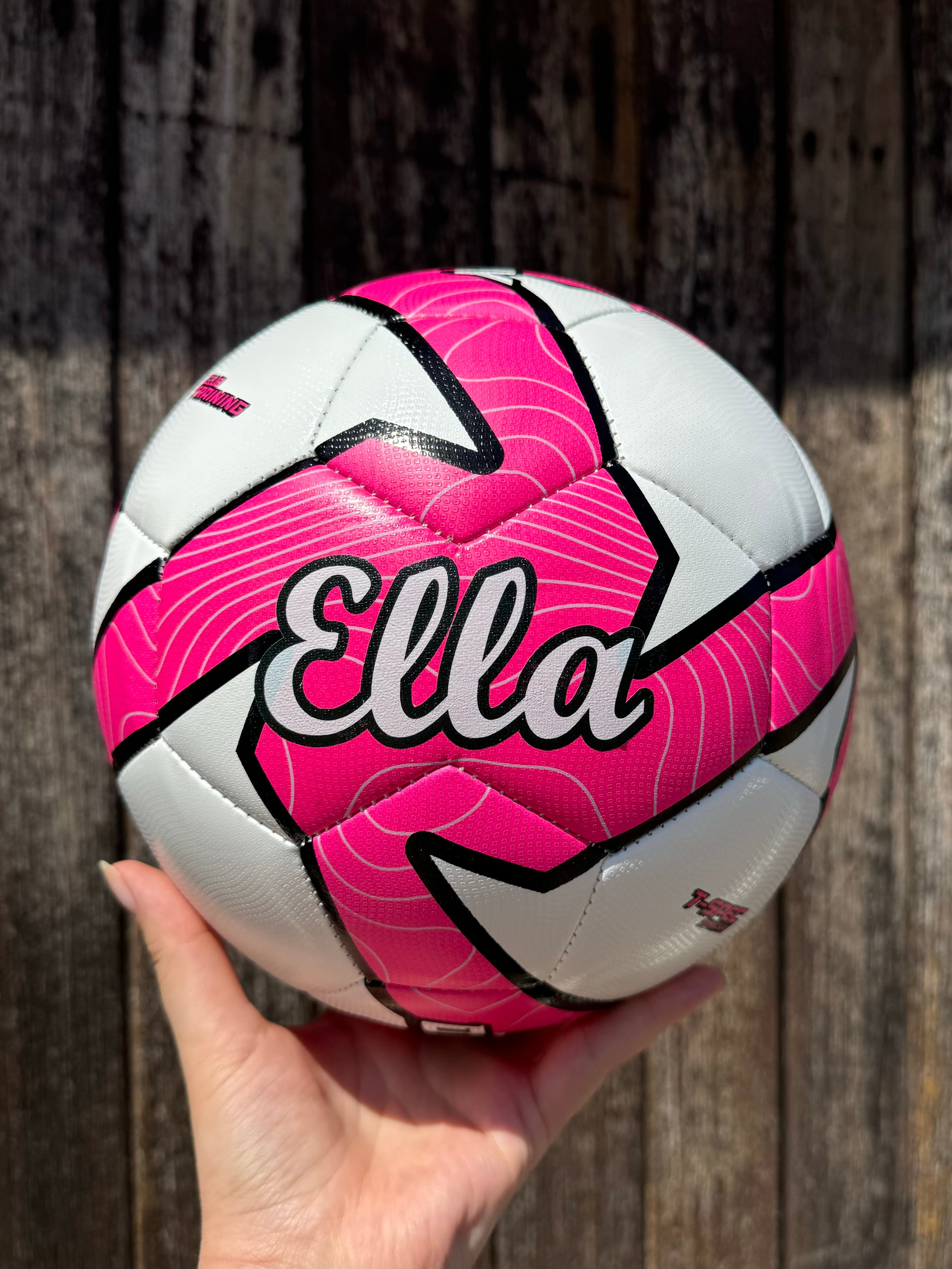 Personalised Deploy Pink Soccer Ball (Size 3, 4, 5)