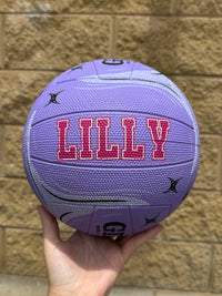 Load image into Gallery viewer, Personalised Gilbert Phoenix Netball Lilac (SIZE 5)
