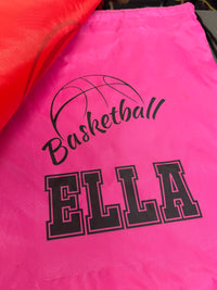 Load image into Gallery viewer, Personalised Basketball Drawstring Bag
