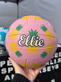 Load image into Gallery viewer, Personalised Hart Pineapple Dream Netball (SIZE 5)
