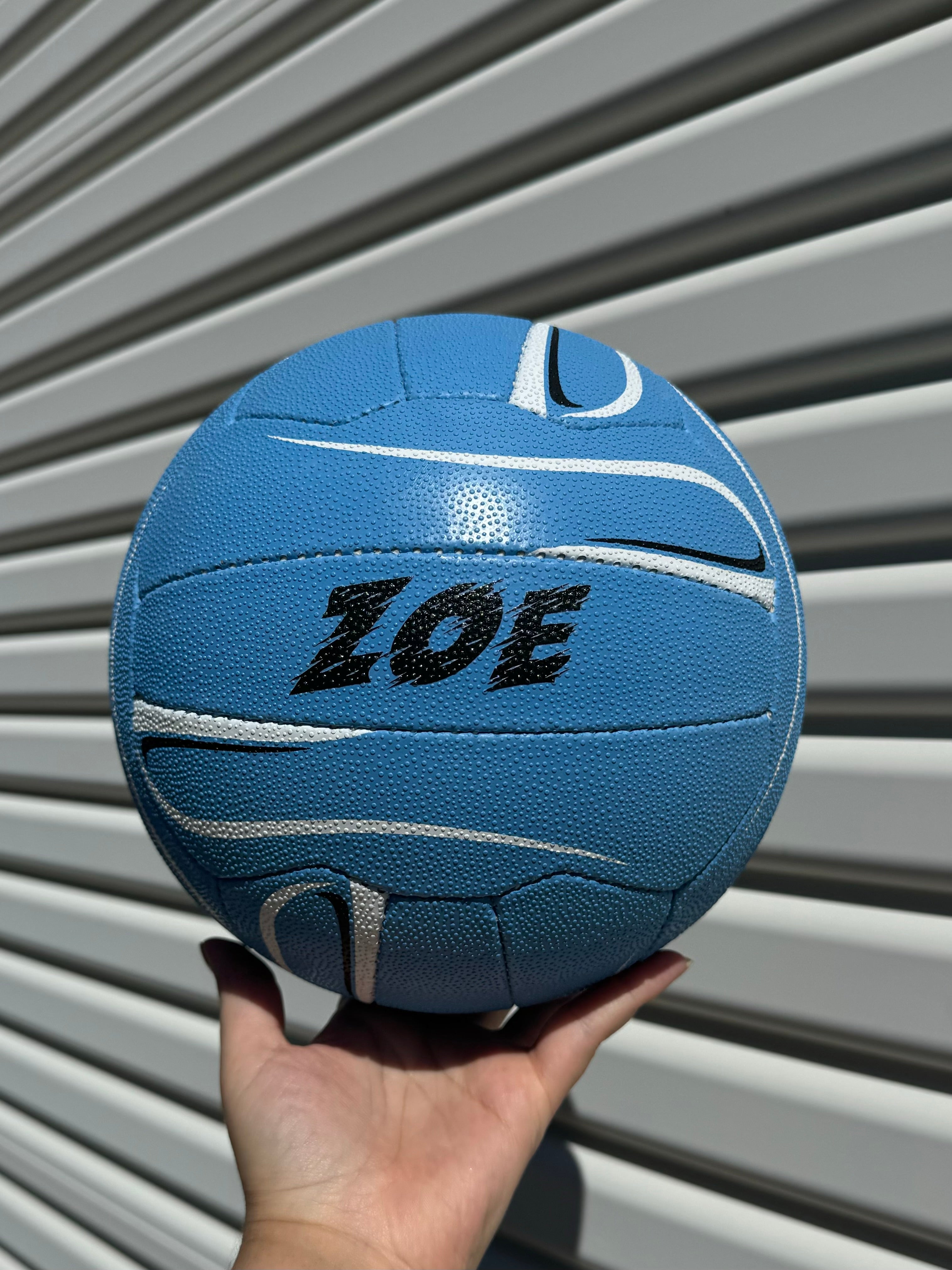 Personalised Mi-Ball Envision Blue Netball (SIZE 5)